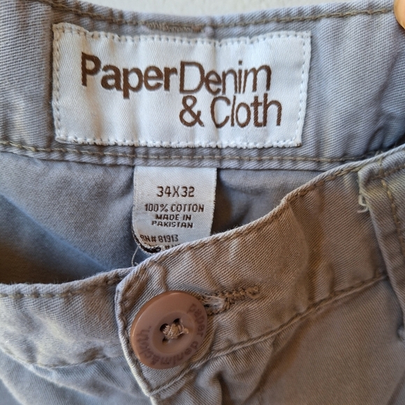 Paper Denim Cloth Mens Gray Pants. Lightweight. Size 34x32 - Picture 2 of 7